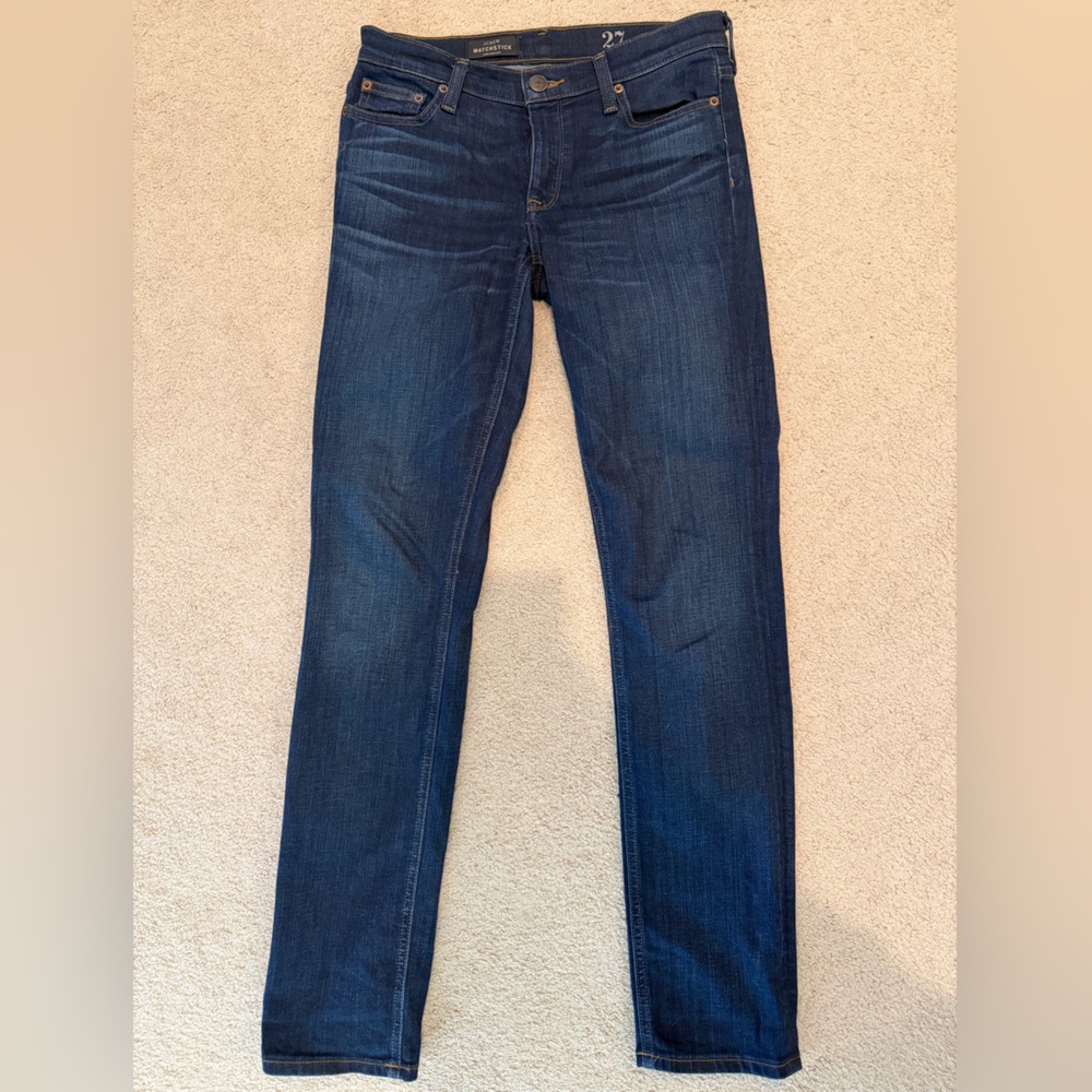 J. Crew Dark Blue Matchstick Jeans